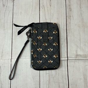 Vera Bradley Bee Patterned Wristlet